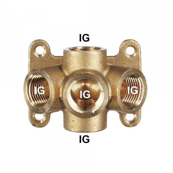 Verteiler, G1/2, 5 Anschlüsse