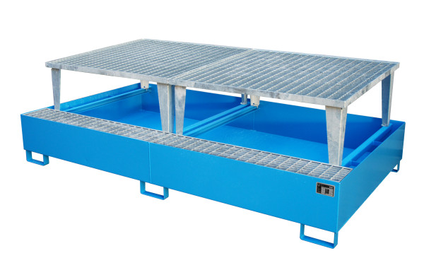 Auffangwanne 1000l mit Abfüllaufsatz für 2xIBC-Container