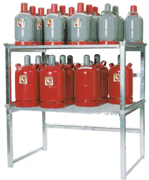 Regal für Gasflaschendepots