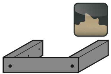 Sockelblende Werkstoffplatte melaminharz