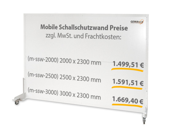 Mobile Schallschutzwand